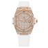 485.OE.9000.RW.1604 | Hublot Big Bang One Click King Gold White Full Pave 33 mm watch. Buy Online