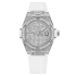 485.SE.9000.RW.1604 | Hublot Big Bang One Click Steel White Full Pave 33 mm watch. Buy Online