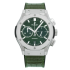 521.NX.8970.LR | Hublot Classic Fusion Chronograph Titanium Green 45 mm watch. Buy Online