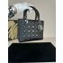 Dior Medium Lady Dior Black Cannage Lambskin Leather and Silver Hardware Handbag M0565PNGE_M900