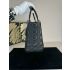 Dior Medium Lady Dior Black Cannage Lambskin Leather and Silver Hardware Handbag M0565PNGE_M900