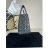 Dior Medium Lady Dior Black Cannage Lambskin Leather and Silver Hardware Handbag M0565PNGE_M900