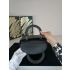 Dior Medium Lady Dior Black Cannage Lambskin Leather and Silver Hardware Handbag M0565PNGE_M900