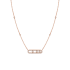 4322 |Messika Baby Move Pave Pink Gold Necklace. Buy online.