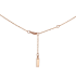 Messika Glam'Azone Graphic Pink Gold Necklace 7180