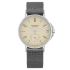 517 | Nomos Ahoi Neomatik 38 Date Sand Automatic Grey Textile watch. Buy Online