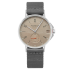 527 | Nomos Ahoi Neomatik 38 Date Sand Automatic Grey Textile watch. Buy Online