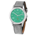 Nomos Club Campus 38 Electric Green Grey Velour Leather 726