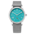 724 | Nomos Club Campus 38 Endless Blue Grey Vegan Velour watch. Buy Online