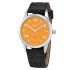 Nomos Club Campus 38 Future Orange Anthracite Leather 729