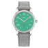 715.GB | Nomos Club Campus Electric Green Grey Velour Leather 36 mm watch. Buy Online