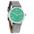 Nomos Club Campus Electric Green Grey Velour Leather 36 mm 715.GB