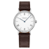 242 | Nomos Ludwig 33 Duo Enamel White Manual Brown Leather watch. Buy Online