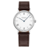 249 | Nomos Ludwig 33 Duo Enamel White Manual Brown Leather watch. Buy Online