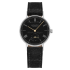 227 | Nomos Ludwig 33 Noir Steel Manual Anthracite Leather watch. Buy Online