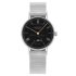 227 | Nomos Ludwig 33 Noir Steel Manual Bracelet watch. Buy Online