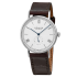 Nomos Ludwig 38 Enamel White Manual Brown Leather 236