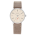 150 | Nomos Tangente Champagne Manual Beige Leather 33 mm watch. Buy Online