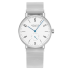 130 | Nomos Tangente Date Manual Steel Bracelet 38 mm watch. Buy Online