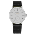 144 | Nomos Tangente Neomatik 39 Platinum Gray Black Leather watch. Buy Online