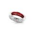 14994B|Pasquale Bruni Amore White Gold Red Enamel Diamond Ring Size 55