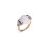 A.A702/O7/ADF | Pomellato Luna Rose Gold Aquamarine Monnstone Size 55