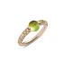 PAB2130_O7000_DBROE | Pomellato M'ama Non M'ama Rose Gold Peridot Diamond Ring