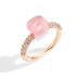 PAB7040_O6000_BRCQR | Pomellato Nudo Rose and White Gold Quartz Diamond Ring