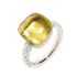 PAB4010_O6000_DB0QL | Pomellato Nudo Rose and White Gold Quartz Diamond Ring