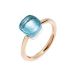 PAB4030_O6000_000OY | Pomellato Nudo Rose and White Gold Topaz Ring Size 52