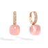 POB4010_O6000_BRCQR | Pomellato Nudo White and Rose Gold Quartz Diamond Earrings