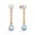 POB9051_O6000_DB0OY | Pomellato Nudo White and Rose Gold Topaz Diamond Earrings