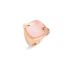 A.B708MBRW7QR|Pomellato Ritratto Rose Gold Quartz Diamond Ring Size 56