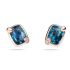 POB7080_O7000_DB0TL | Pomellato Ritratto Rose Gold Topaz Diamond Earrings 