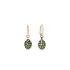 POA9080_O7000_000EY Pomellato Tabou Rose Gold Silver Peridot Earrings