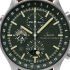 Sinn Hunting 3006 Chronograph Moonlight  Dark Green Dial Cowhide Style Brown Leather 44 mm 3006.011