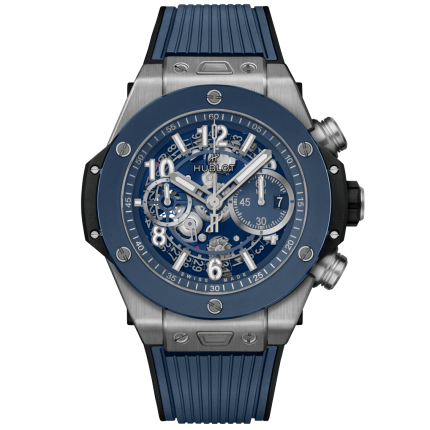 421.NL.5170.RX | Hublot Big Bang Unico Titanium Blue Ceramic 44 mm watch. Buy Online