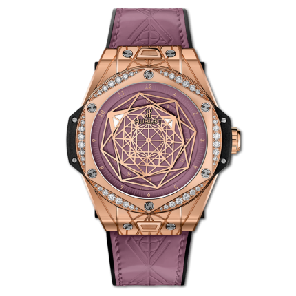 465.OS.89P8.VR.1204.MXM20 | Hublot Big Bang Sang Bleu One Click King Gold Pink Diamonds 39mm watch. Buy Online