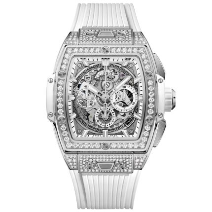 642.NE.2010.RW.1604 | Hublot Spirit Of Big Bang Titanium White Pave 42 mm watch. Buy Online