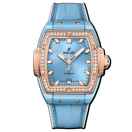 665.EO.891L.LR.1204 | Hublot Spirit Of Big Bang Light Blue Ceramic King Gold Diamonds 39 mm watch. Buy Online
