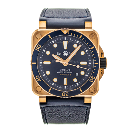 BR0392-D-LU-BR/SCA | Bell & Ross Br 03-92 Diver Blue Bronze Limited Edition 42mm watch. Buy Online