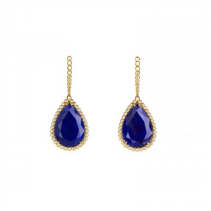 JCO01263 | Boucheron Serpent Boheme Yellow Gold Lapis Lazuli Earrings