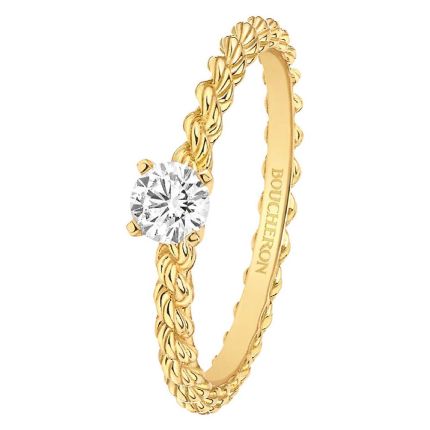 JSL00114 | Boucheron Serpent Boheme Yellow Gold Diamond Ring