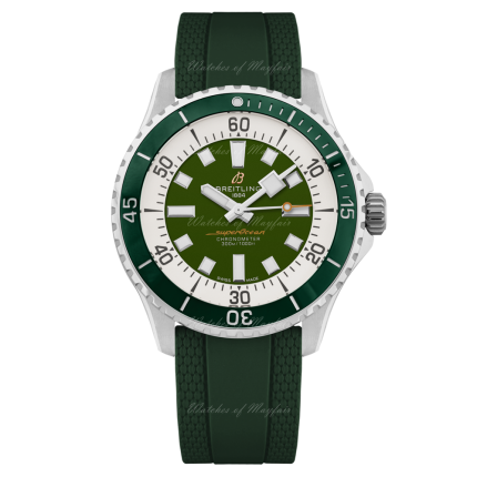 A17376A31L1S1 | Breitling Superocean Automatic Steel Green 44 mm watch. Buy Online