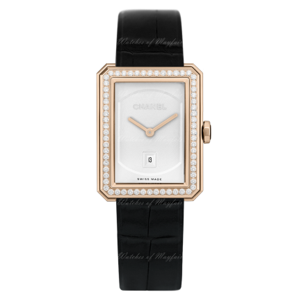 H4469 | Chanel Boy∙Friend Medium Beige Gold Diamonds watch. Buy Online