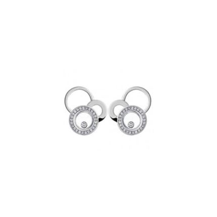 836985-1002 | Buy Chopard Happy Bubbles White Gold Diamond Earrings