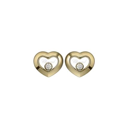 83A054-0001 | Buy Chopard Happy Diamonds Icons Ear Pins Yellow Gold