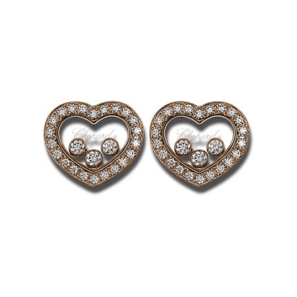 83A611-5201 | Buy Chopard Happy Diamonds Icons Ear Pins Rose Gold