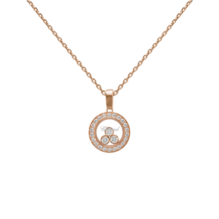 79A018-5201 | Chopard Happy Diamonds Icons Rose Gold Diamond Pendant