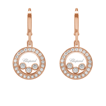83A018-5401 | Buy Chopard Happy Diamonds Icons Rose Gold Pave Earrings